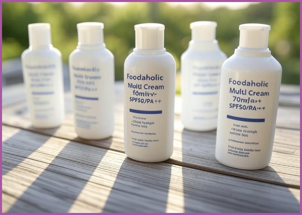 푸드어홀릭 멀티 선크림 70ml SPF50/PA+++ 5개 - 이미지 1